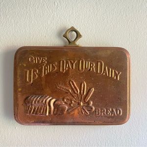 “Give Us This Daily Bread” Cast Iron vintage pan